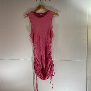Garage Women's Pink Drawstring Dress- Sz L